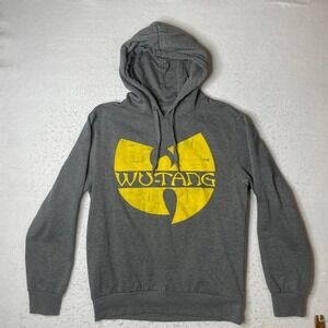 Urban Heritage Wu-Tang Clan Hoodie Mens Large Gray Yellow Graphic Pullover L